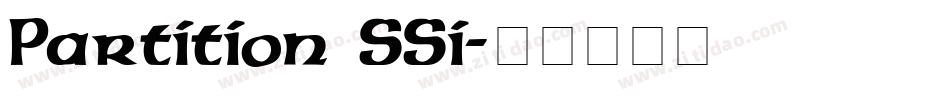 Partition SSi字体转换